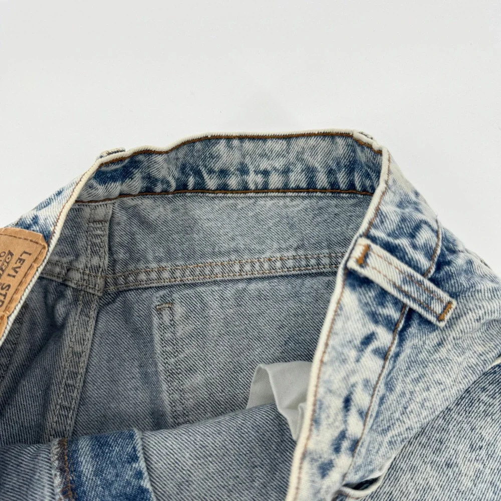 Levis‎ 550 Relaxed Fit Jeans Mens W34 L34 Light Acid Wash Distressed Orange Tab